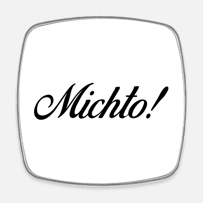 michto - Magnet carré - blanc