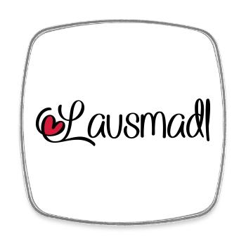 Lausmadl - Viereckiger Kühlschrankmagnet - Weiß - Vorne