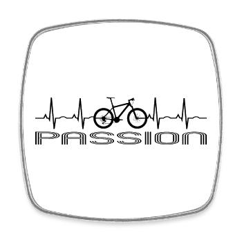 Bike - Square fridge magnet - white - Front