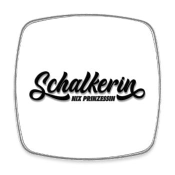 Nix Prinzessin Schalkerin! | Gelsenkirchen Schalke - Viereckiger Kühlschrankmagnet - Weiß - Vorne