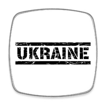 Ukraine - Magnet carré - blanc - Devant