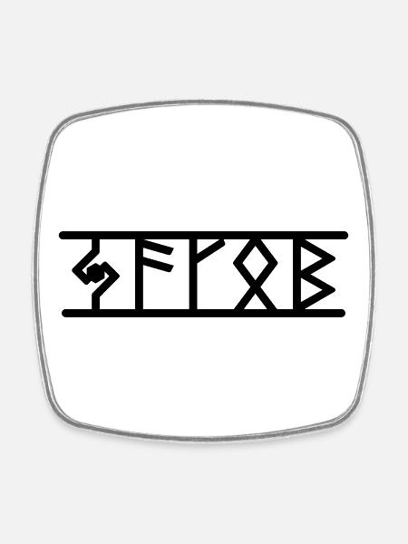 Jakob - Square fridge magnet - white