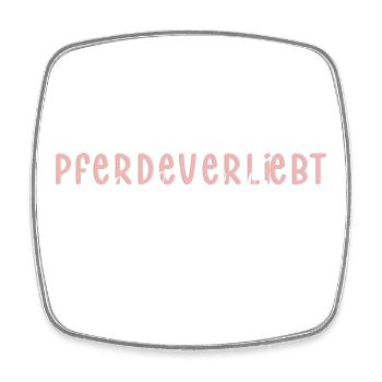 Pferdeverliebt Pferd Pferdemädchen Pferde Reiten - Viereckiger Kühlschrankmagnet - Weiß - Vorne