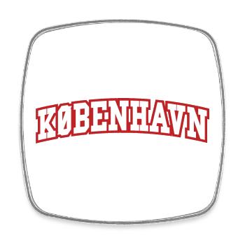 København Varsity Schriftzug - Viereckiger Kühlschrankmagnet - Weiß - Vorne