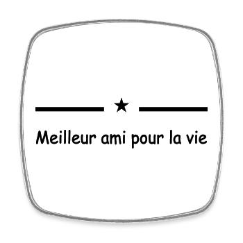 Meilleur ami pour la vie - Magnet carré - blanc - Devant