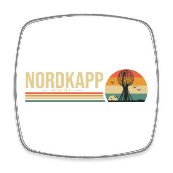 Nordkapp Nordkap Norwegen Roadtrip Geschenk - Viereckiger Kühlschrankmagnet - Weiß - Vorne
