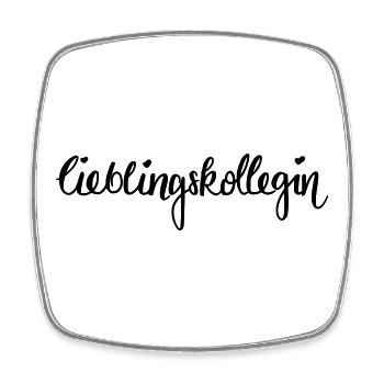 Lieblingskollegin - Viereckiger Kühlschrankmagnet - Weiß - Vorne