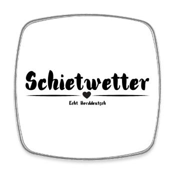 Schietwetter Hoodies - T-Shirts Moin - Viereckiger Kühlschrankmagnet - Weiß - Vorne