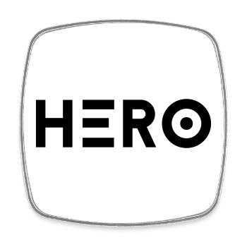 Héros - Détenu - Magnet carré - blanc - Devant
