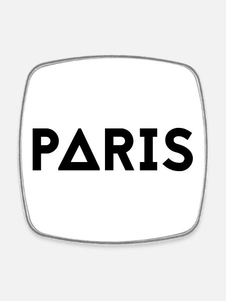 PARIS - Square fridge magnet - white