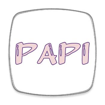 PAPY. FÊTE DES PÈRES. BONNE FÊTE PAPY. JE T'AIME. - Magnet carré - blanc - Devant