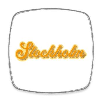 Stockholm, Suède - Magnet carré - blanc - Devant