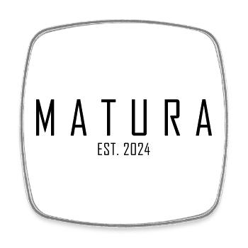 Matura EST. 2024 - Viereckiger Kühlschrankmagnet - Weiß - Vorne