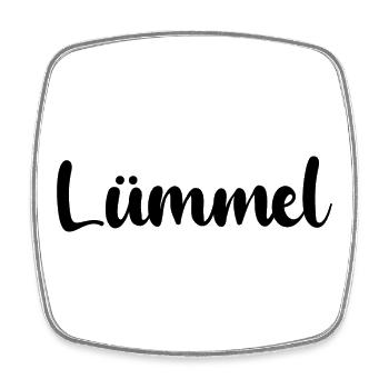 Lümmel - Viereckiger Kühlschrankmagnet - Weiß - Vorne