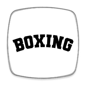Boxing simple design lettering - Square fridge magnet - white - Front