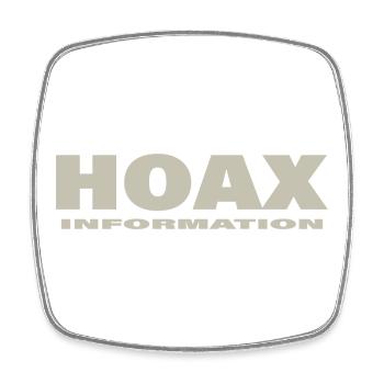 HOAX - Viereckiger Kühlschrankmagnet - Weiß - Vorne