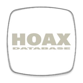 HOAX - Viereckiger Kühlschrankmagnet - Weiß - Vorne