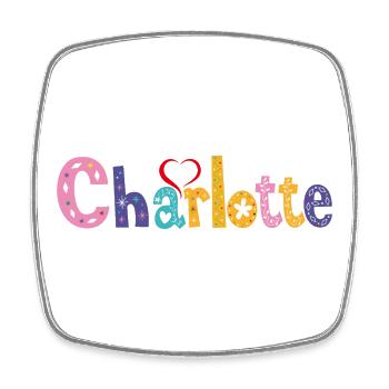 Charlotte Family Charlotte Name Custom Birthday - Square fridge magnet - white - Front