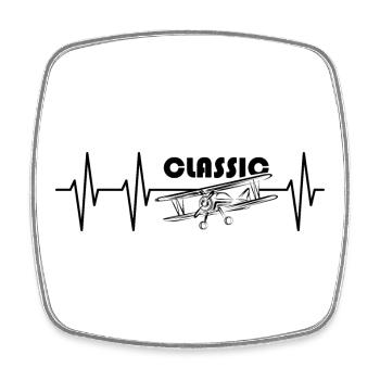 impulsion aviation illustration avion volant icône - Magnet carré - blanc - Devant