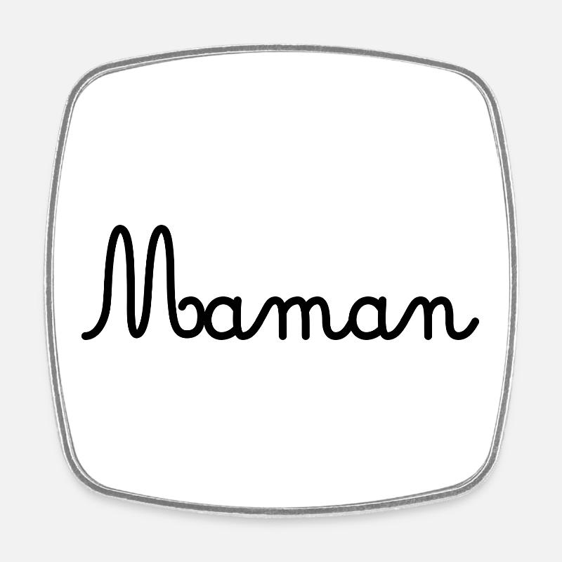 MAMAN - Magnet carré - blanc