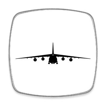 An-124 - Square fridge magnet - white - Front