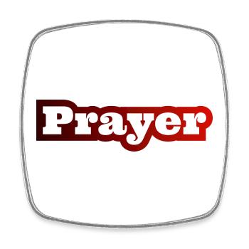 Christliche Sprüche Gebet Prayer Jesus Bibel - Viereckiger Kühlschrankmagnet - Weiß - Vorne