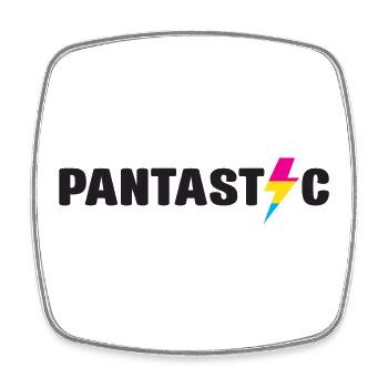 LGBT Pride Month - Pantastic! (Pansexual) - Square fridge magnet - white - Front