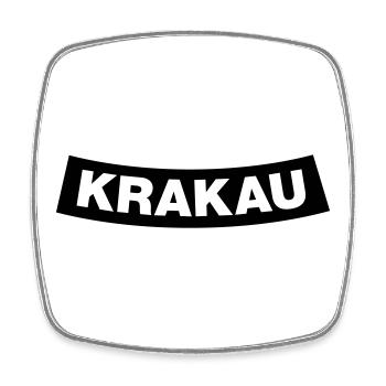 Krakau Chapter Element 1C (JGA MC-Rocker-Style) - Viereckiger Kühlschrankmagnet - Weiß - Vorne
