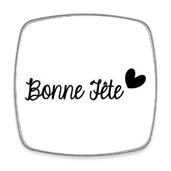 HAPPY FATHER'S DAY. DAD. FATHER's DAY - Square fridge magnet - white - Front