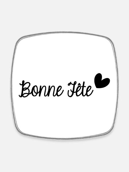 BONNE FÊTE PAPA. PAPA. FÊTE DES PÈRES - Magnet carré - blanc
