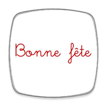 HAPPY FATHER'S DAY. DAD. FATHER's DAY - Square fridge magnet - white - Front