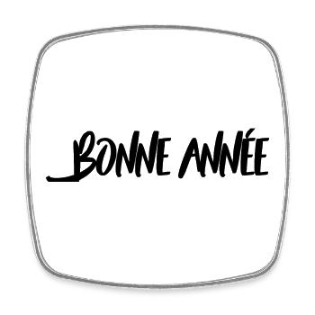 HAPPY NEW YEAR. NEW YEAR'S EVE. NEW YEAR - Square fridge magnet - white - Front