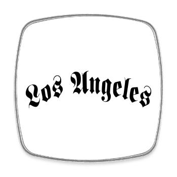 los angeles - Viereckiger Kühlschrankmagnet - Weiß - Vorne