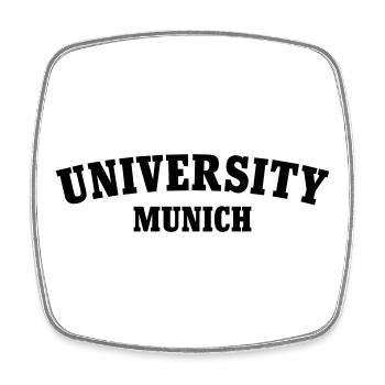 University of Munich - Square fridge magnet - white - Front