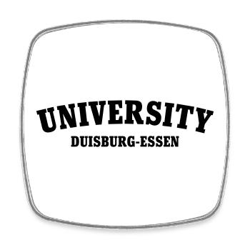 Universität Duisburg Essen - Viereckiger Kühlschrankmagnet - Weiß - Vorne