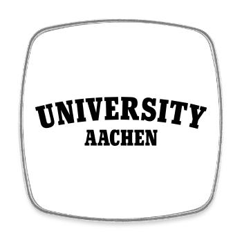 Universität Aachen - Viereckiger Kühlschrankmagnet - Weiß - Vorne
