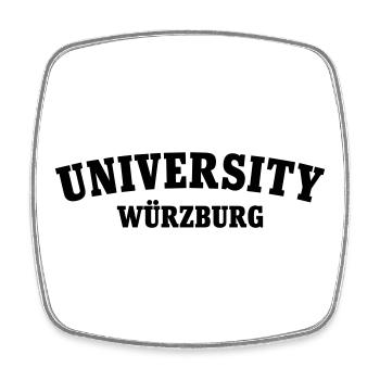 University of Würzburg - Square fridge magnet - white - Front