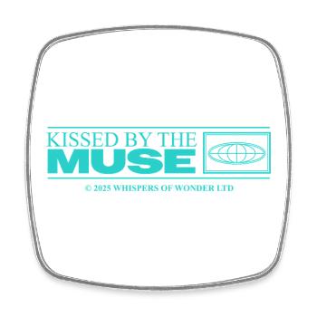 Inspired & Creative – Aesthetic Statement - Square fridge magnet - white - Front