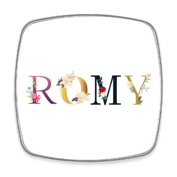 Romy - Viereckiger Kühlschrankmagnet - Weiß - Vorne