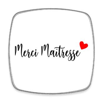 GELIEBTE. VIELEN DANK. DANKE HERRIN. GESCHENK - Viereckiger Kühlschrankmagnet - Weiß - Vorne