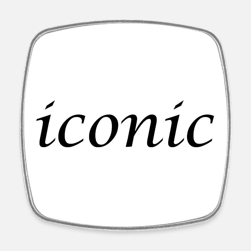ICONIQUE - Magnet carré - blanc