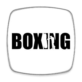 Boxing - Square fridge magnet - white - Front