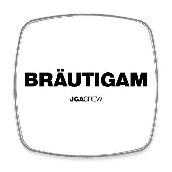 Bachelor Party: Groom (Bachelor Party) - Square fridge magnet - white - Front