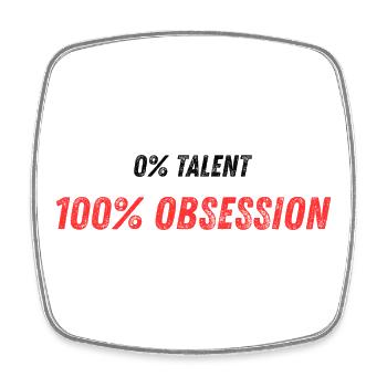Absolute Fanaturm energy image - Square fridge magnet - white - Front