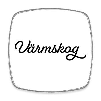 Värmskog ink - Square fridge magnet - white - Front