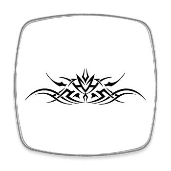 Tribal 3 par Helfspawn - Magnet carré - blanc - Devant