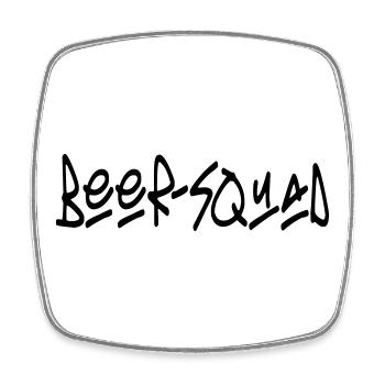 beer-squad - Viereckiger Kühlschrankmagnet - Weiß - Vorne