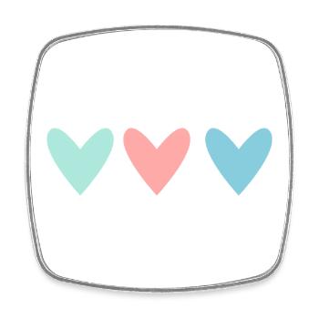 HEART. COUPLE. VALENTINE'S DAY. JUST MARRIED. Bachelorette party. - Square fridge magnet - white - Front
