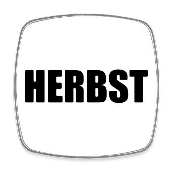 Autumn - minimalist design - Square fridge magnet - white - Front