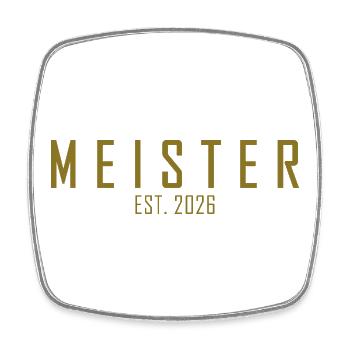 Master est. 2026 - Square fridge magnet - white - Front